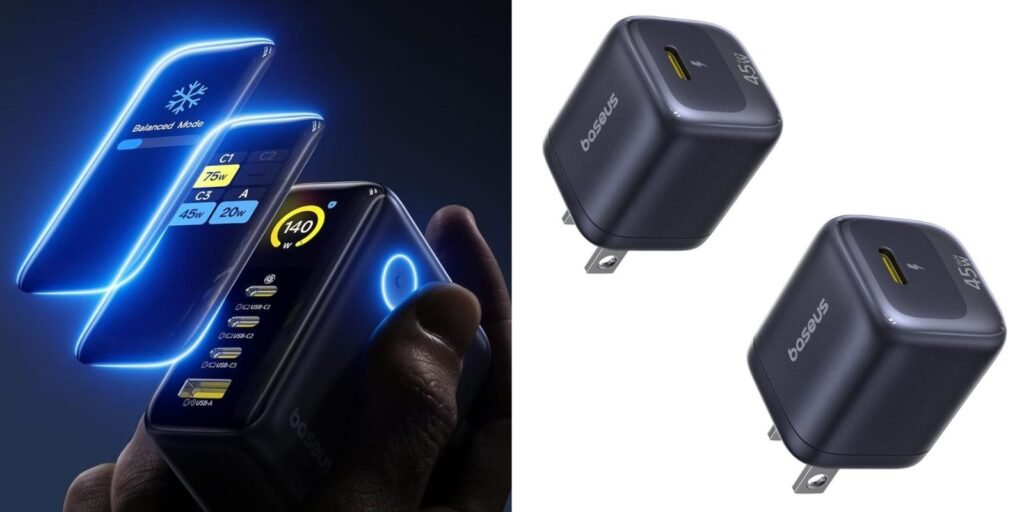 Baseus PicoGo 140W USB-C Charger (4-Port, Smart Display)